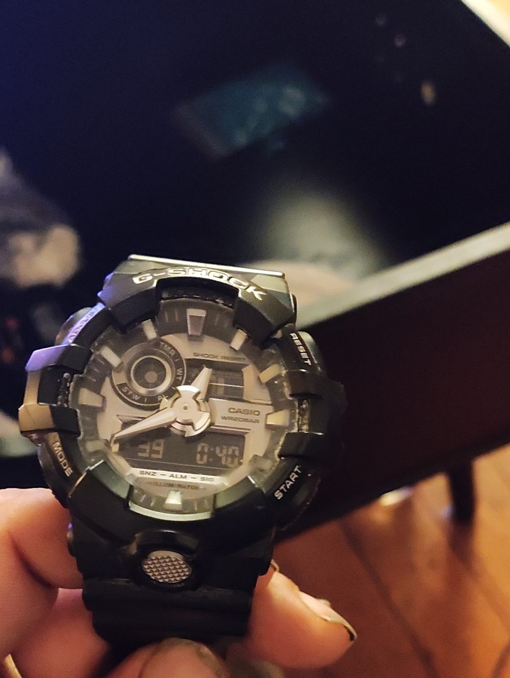 Casio G-Shock Black and Silver Men's Sport Watch